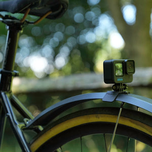Fend Off Shorty GoPro mount with a GoPro mounted.