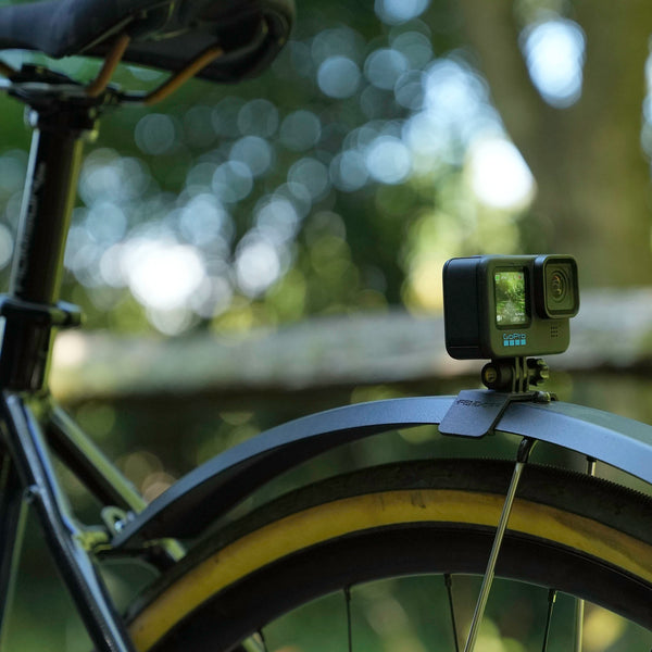 Fend Off Shorty GoPro mount with a GoPro mounted.