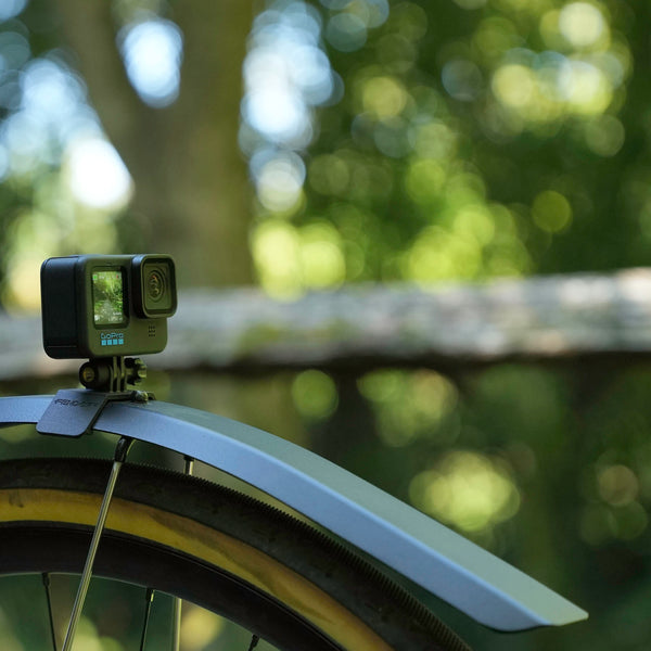 Fend Off Shorty GoPro mount with a GoPro mounted.