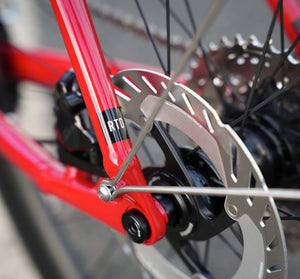 Kinesis RTD full bike build rear axle and disc rotor for pdp