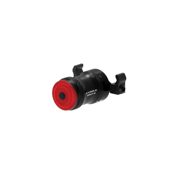 Three quarter view of Lezyne Saddle Drive 250 rear light.