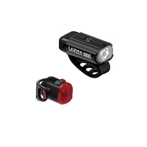 Lezyne Hecto Drive 500XL LED Front Light and Femto USB-C rear light set