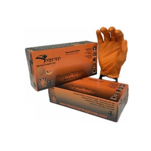 Black Mamba nitrile Orange Workshop Gloves Banner