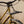 A close-up of a yellow bicycle frame with a Wholegrain Cycles Jack Black bike rack mounted on the seat tube, shown against a plain beige wall.